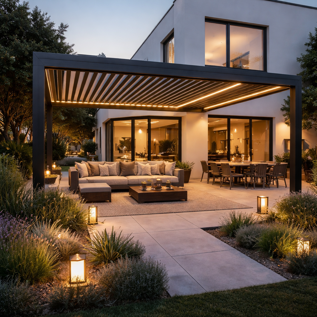 Bioklimatska pergola 2026: prednosti, realna cena in kaj preveriti pred nakupom